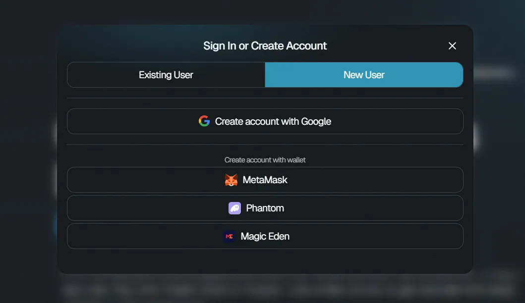 FMAX sign-in options